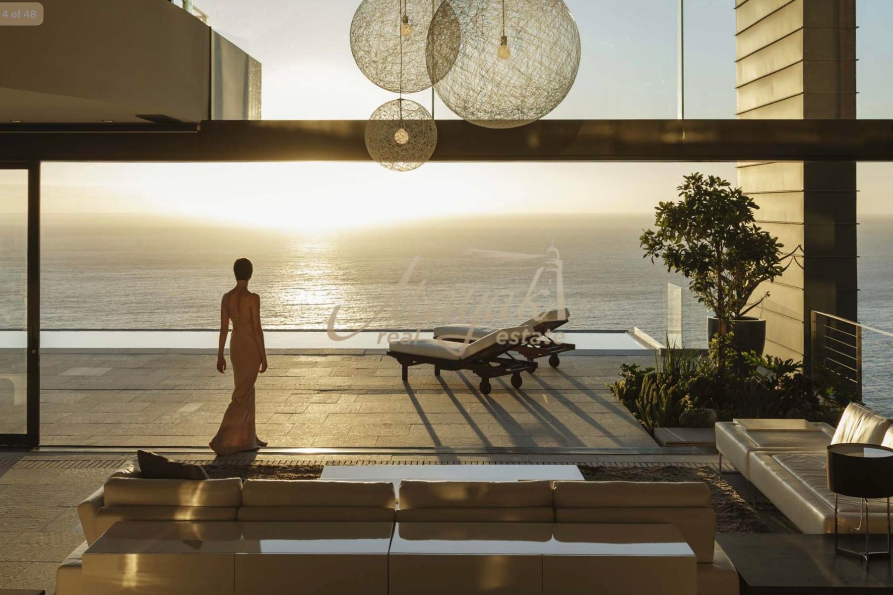 УГЛОВАЯ l ПОЛНЫЙ ВИД НА МОРЕ И ЗАКАТ l СРЕДНИЙ ЭТАЖ