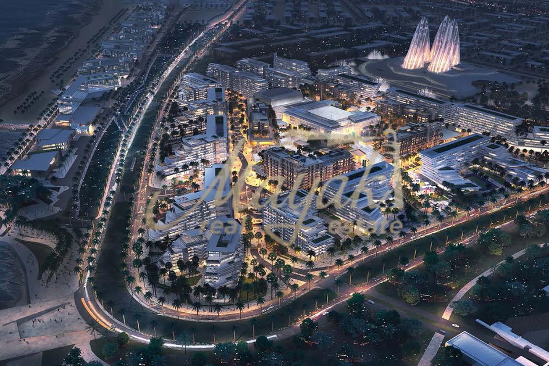 Grove Fountain Views | Modern Elegance | Stunning Landmark Perspective