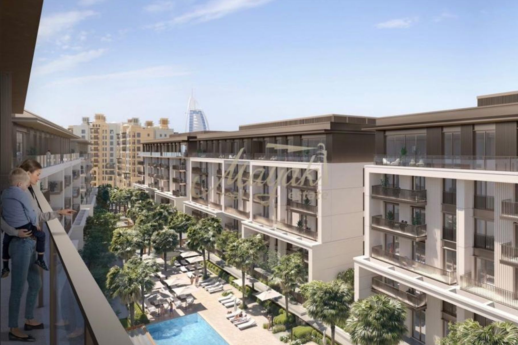 Вид на Бурдж-Халифа и окрестности | Верхний этаж | Роскошная квартира с 4 спальнями