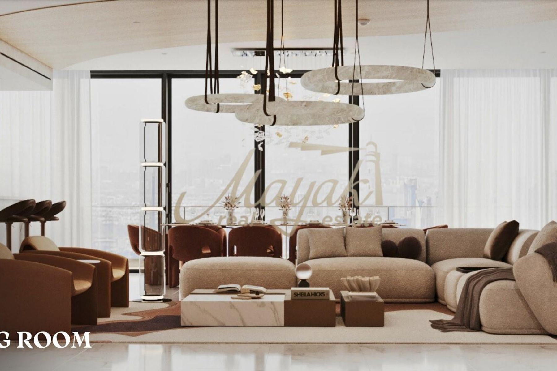 Stunning, fully furnished 4 bdr with the dual view l unique design and premium materials.