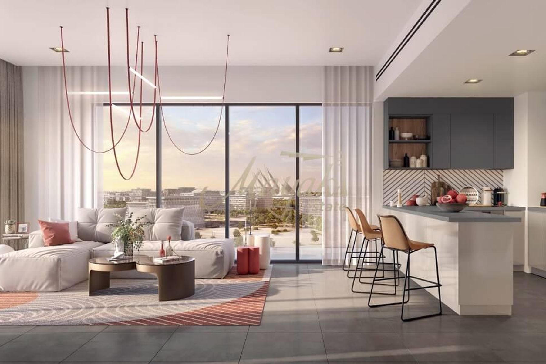 Grove Fountain Views | Modern Elegance | Stunning Landmark Perspective