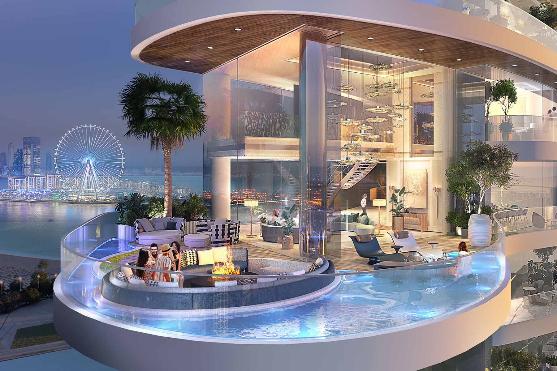 Роскошная фирменная квартира с 1 спальней на продажу в Damac Bay Tower C