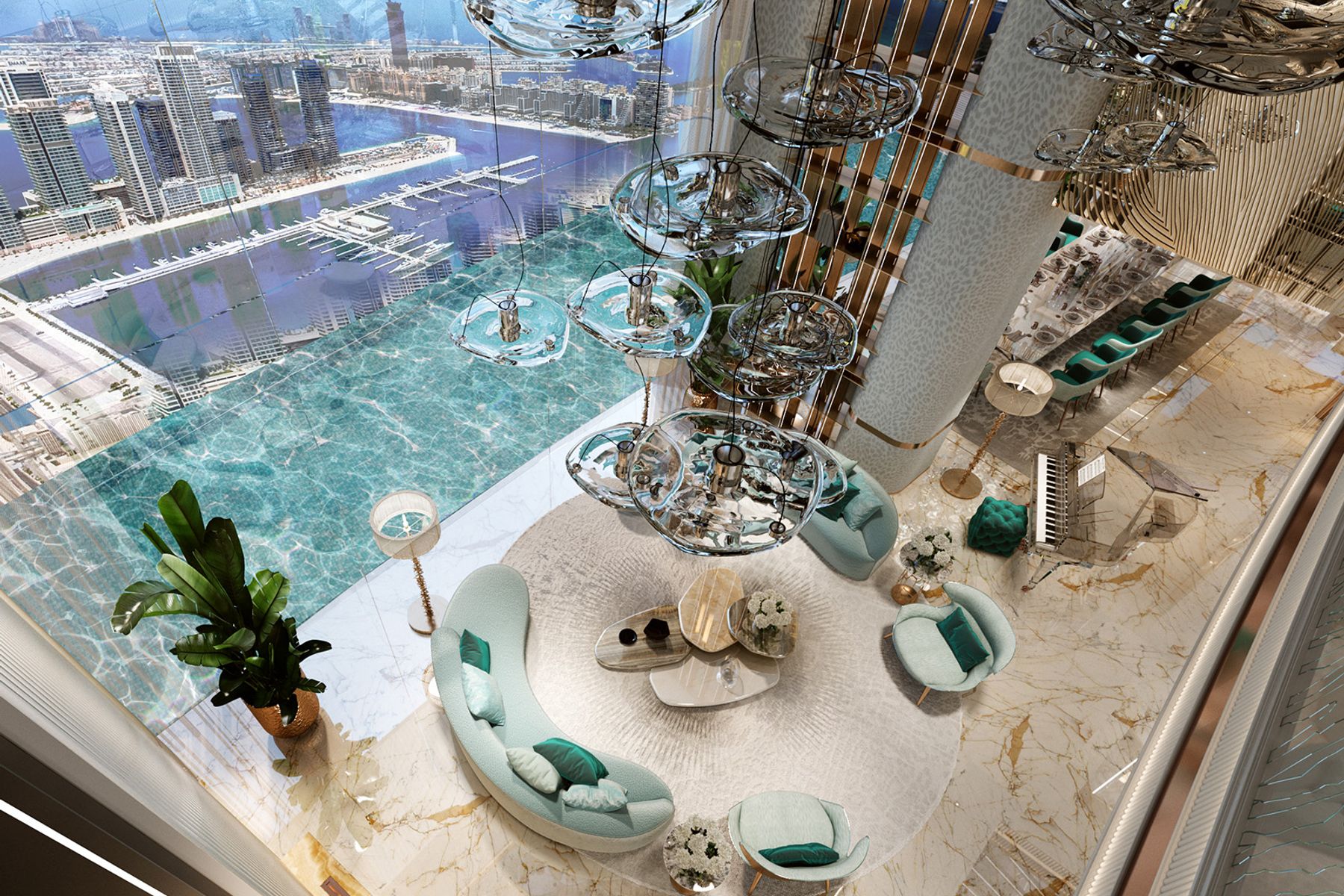 Роскошная фирменная квартира с 1 спальней на продажу в Damac Bay Tower C