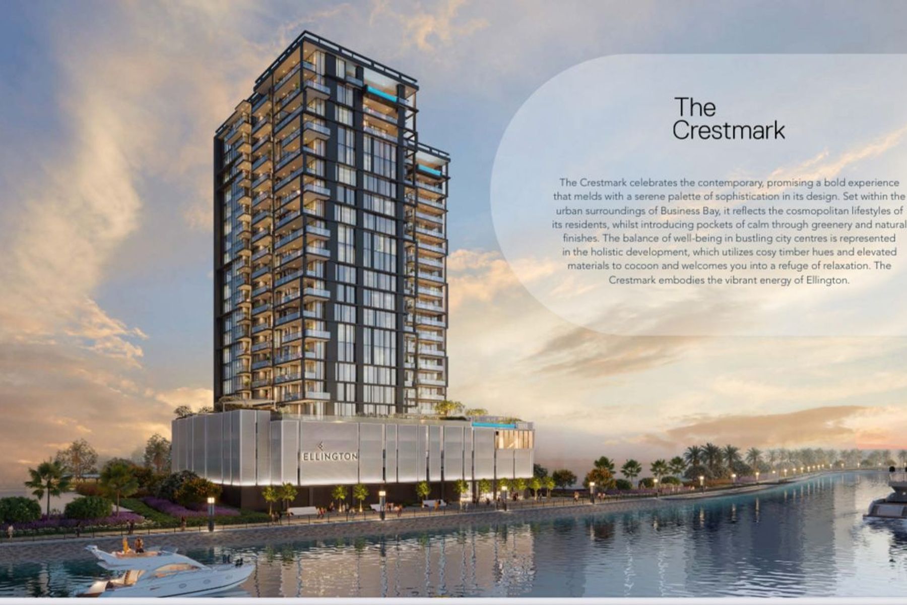 Business bay 3bedroom crestmark canal view