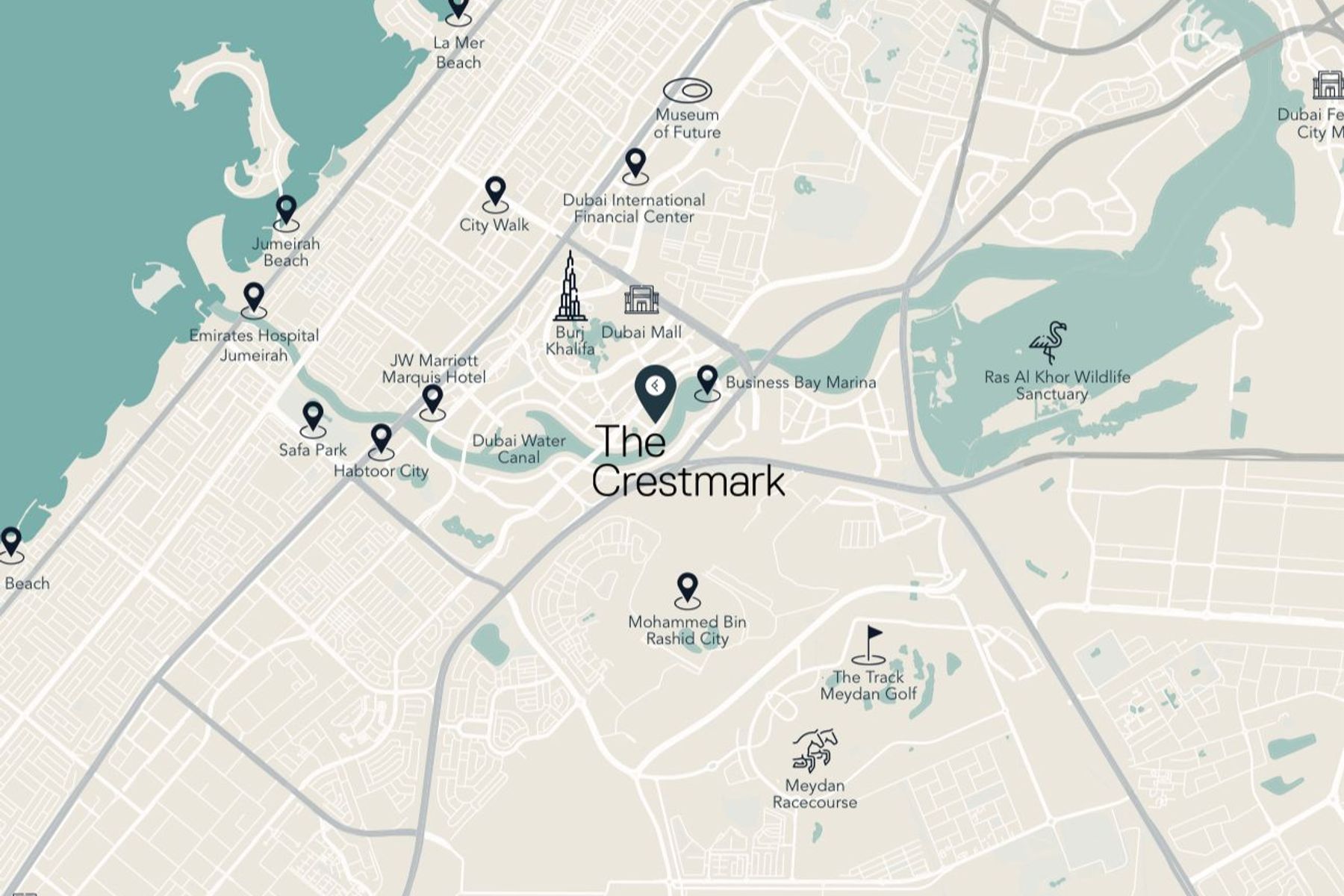 Business bay 3bedroom crestmark canal view