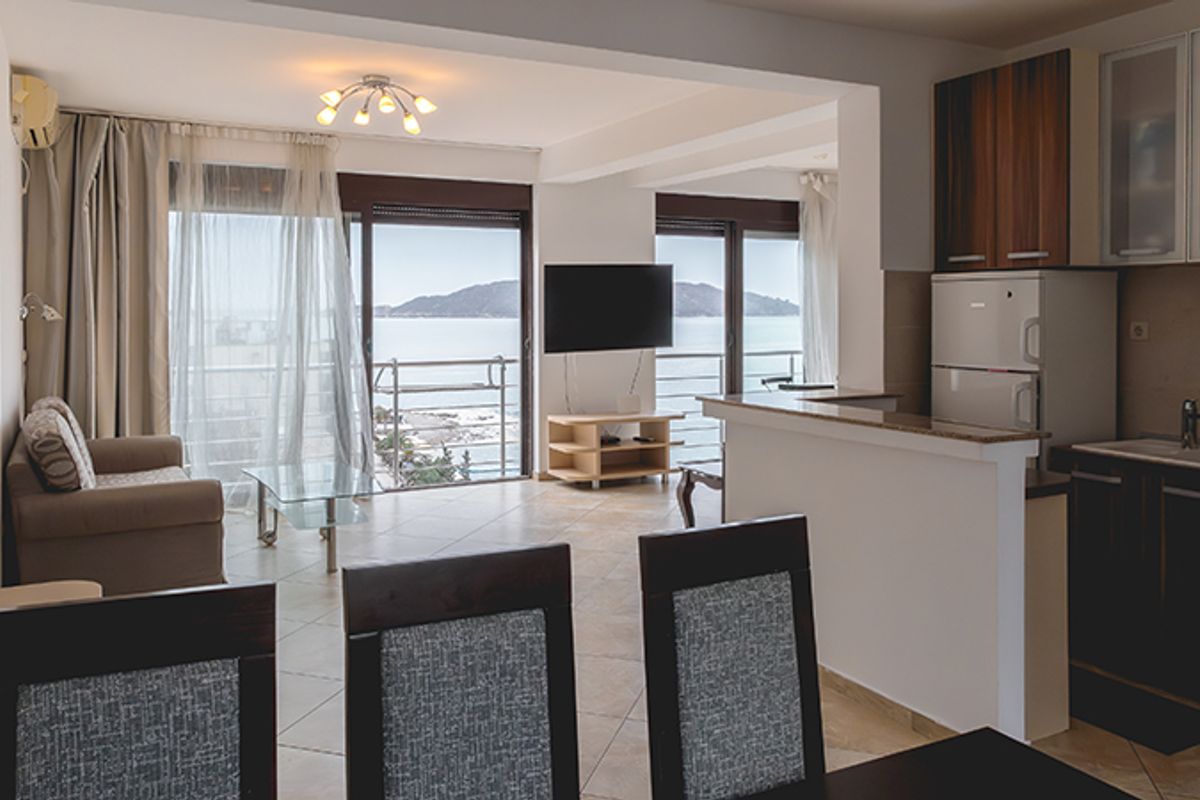 Two-Bedroom Apartment with Sea Views in Rafailovici