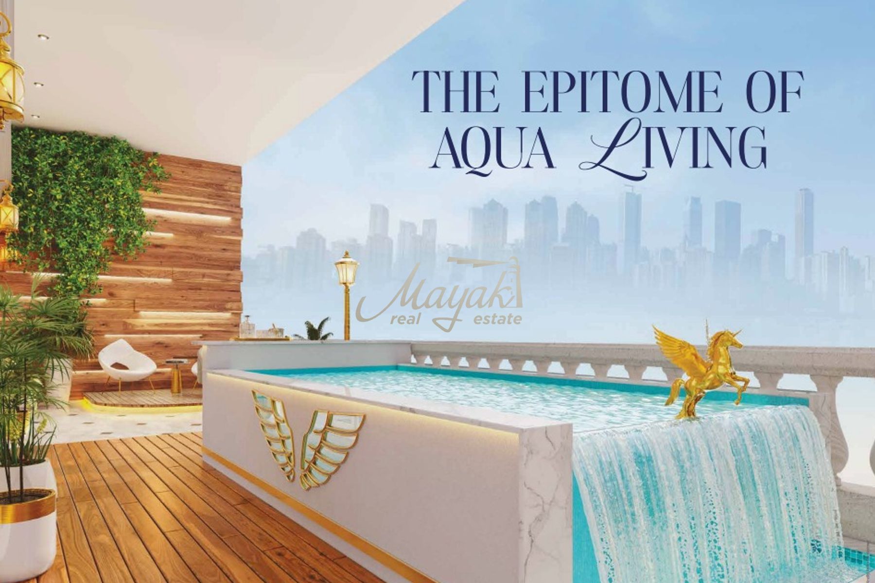 Роскошная 1-комнатная квартира с частным бассейном | Vincitore Aqua