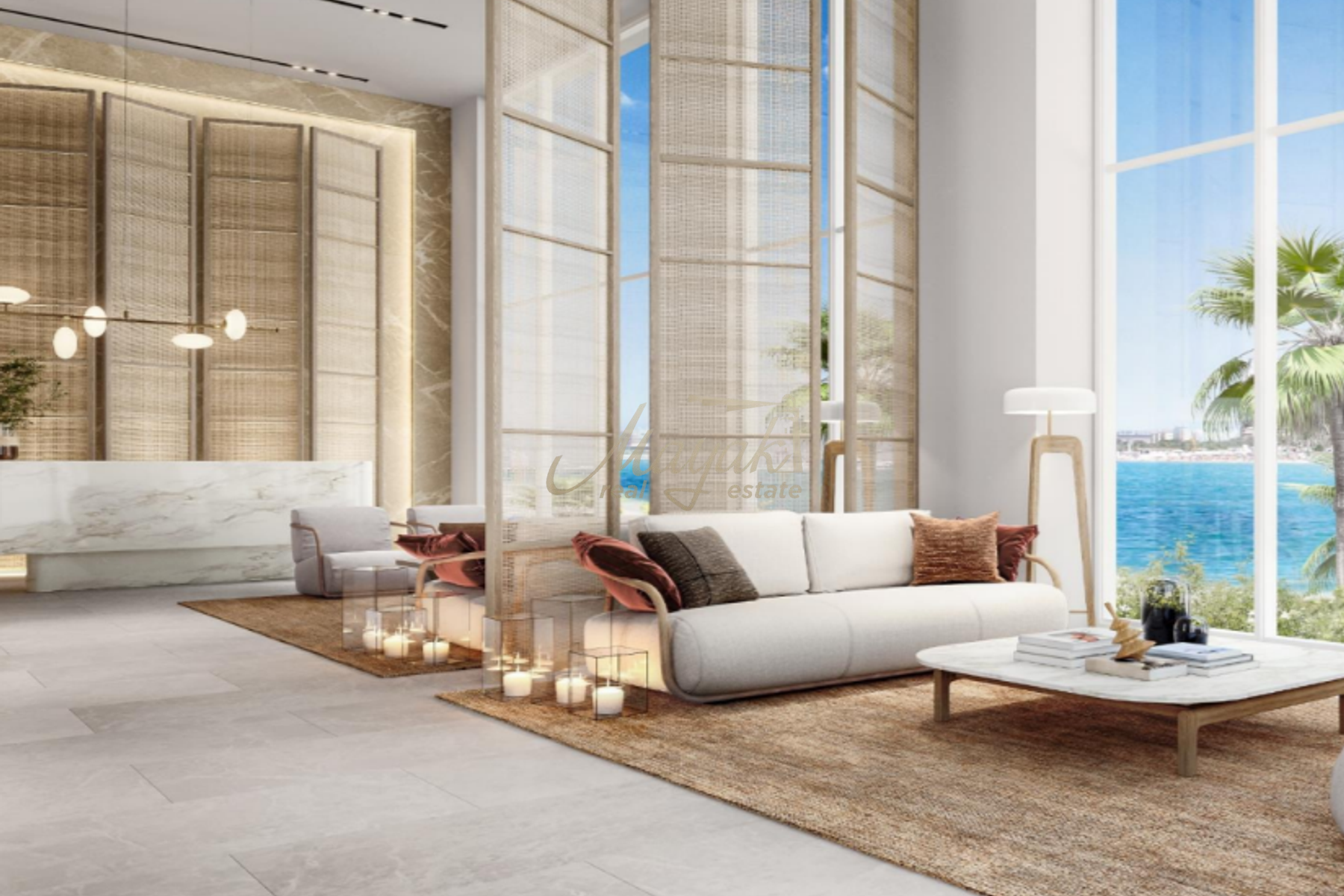 Современные апартаменты на набережной в здании 2 Bluewaters Bay