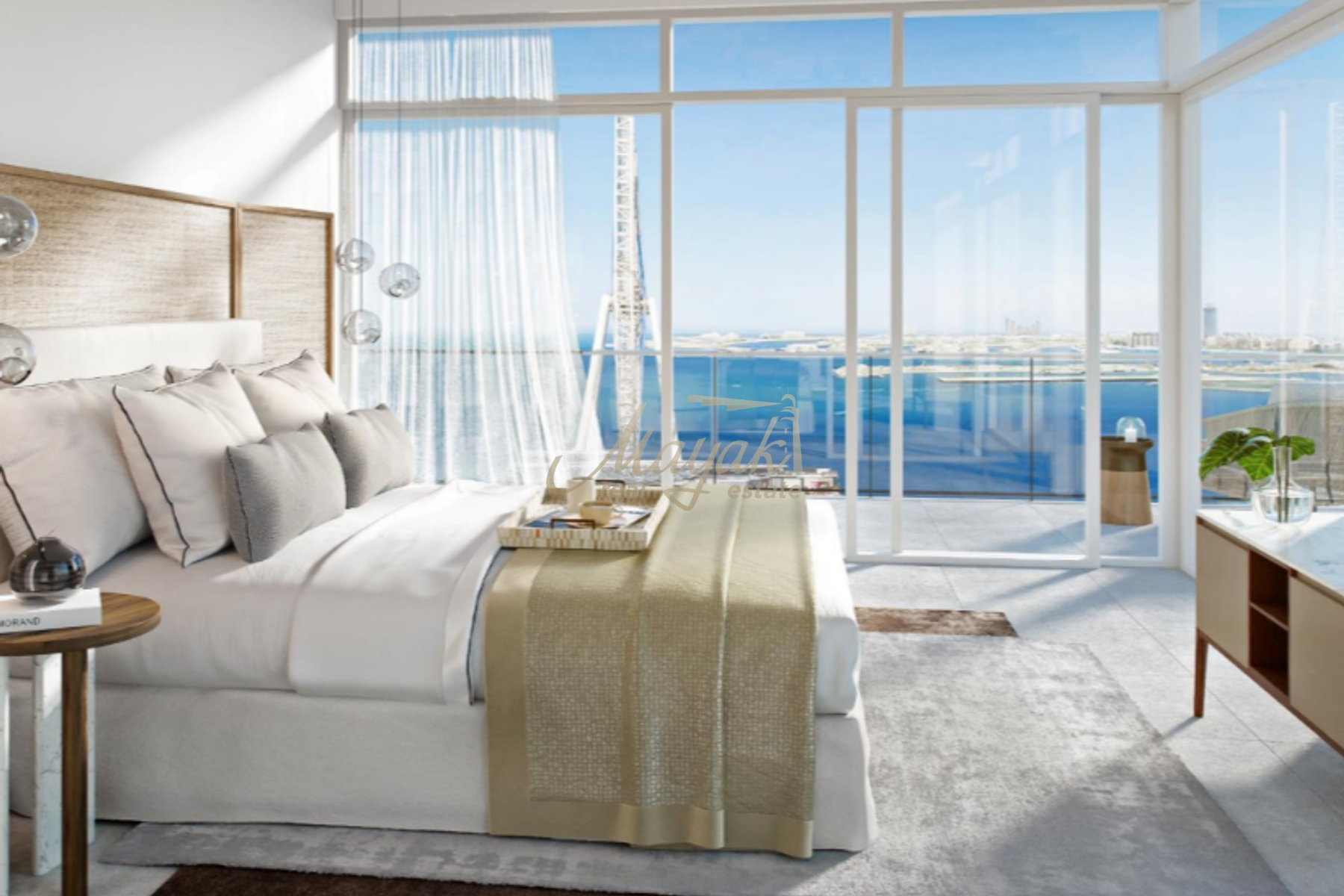 Современные апартаменты на набережной в здании 2 Bluewaters Bay