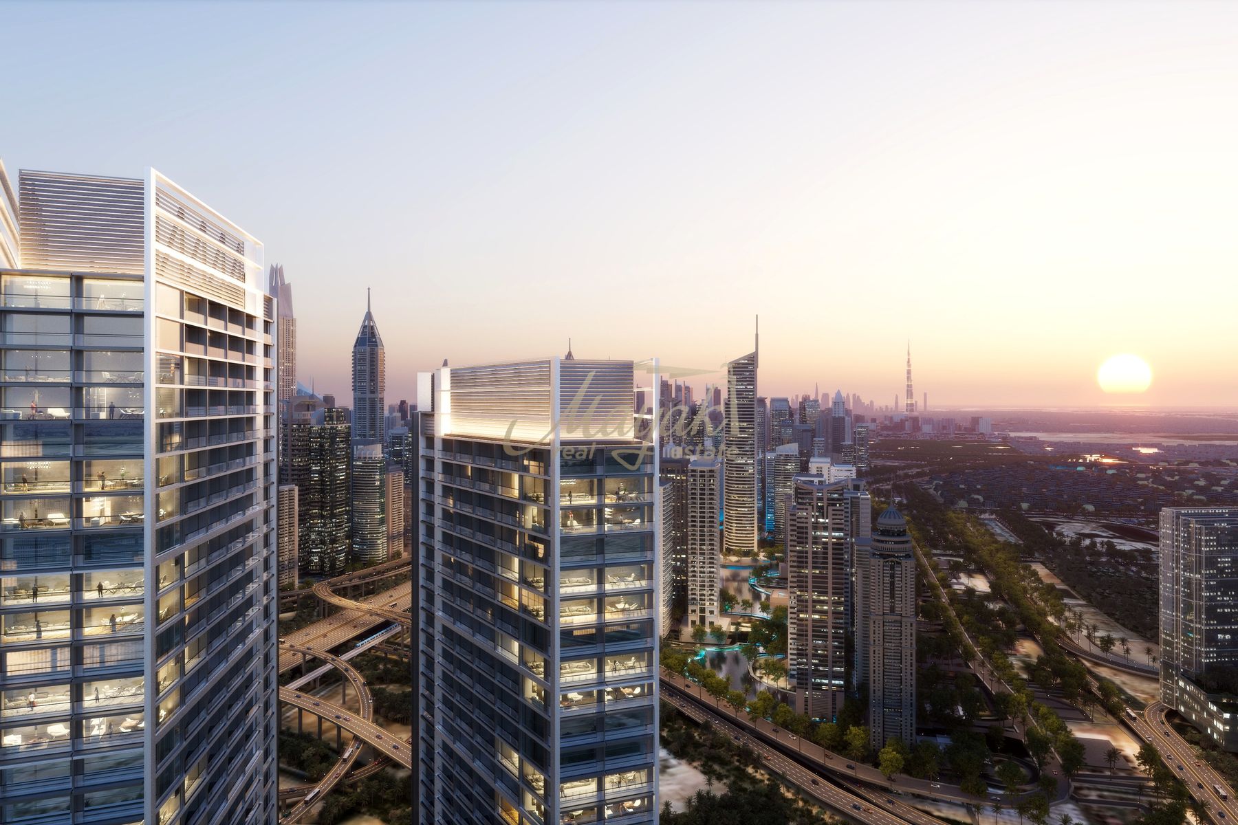 120 Degree view 2BDR | Bluewaters &amp; Marina View | On SZR