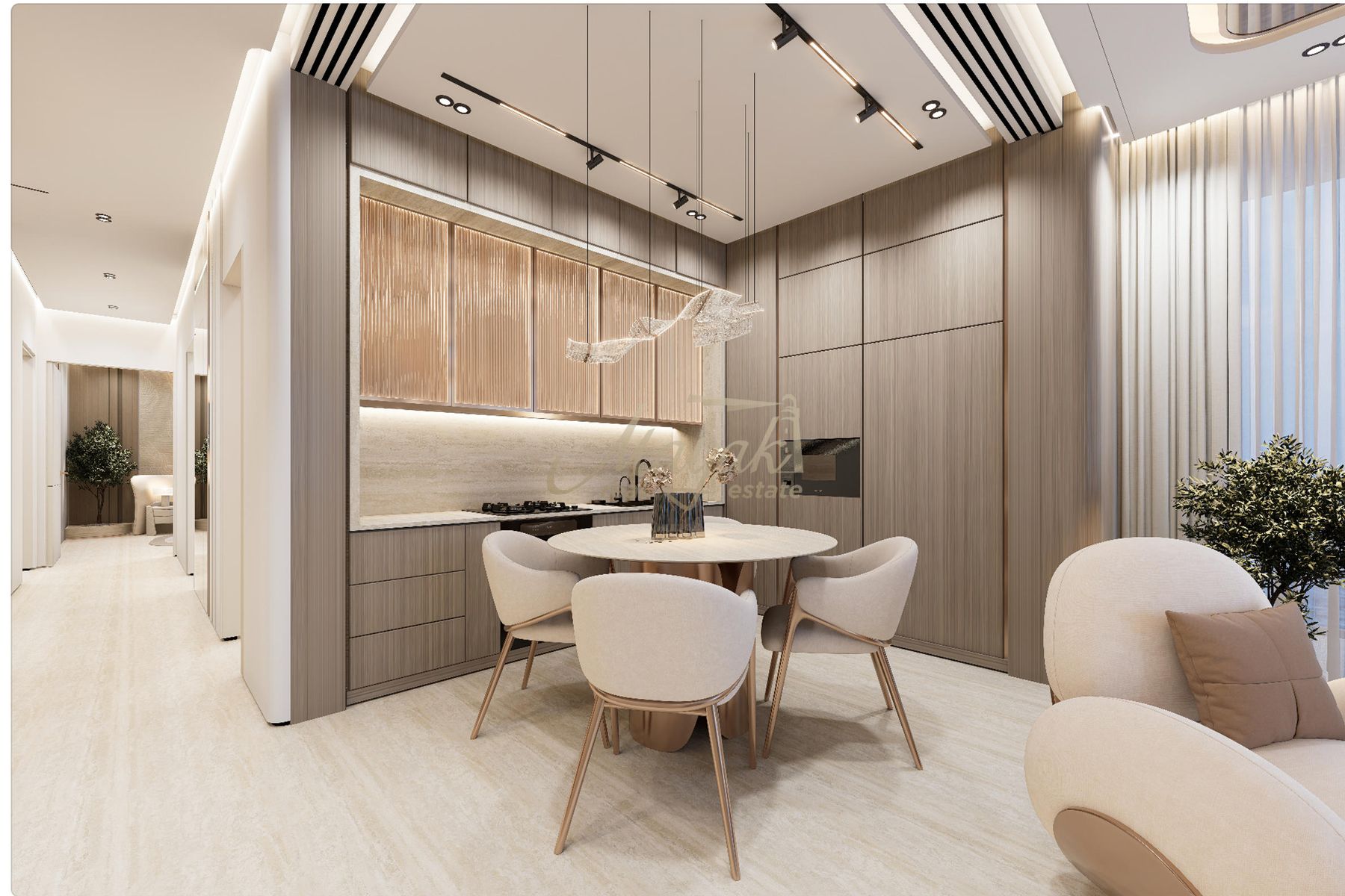 Стильная 1-комнатная квартира | Вид на горизонт и море | Maritime City