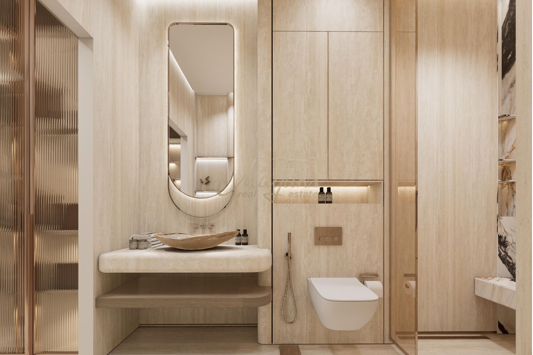 Стильная 1-комнатная квартира | Вид на горизонт и море | Maritime City