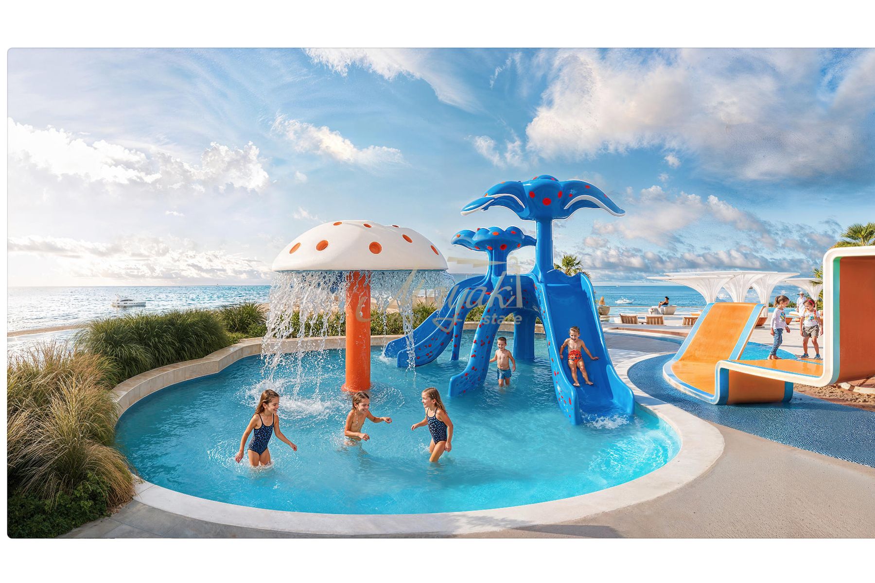 Современная изысканная квартира с 4 спальнями | Вид на горизонт | Морской город