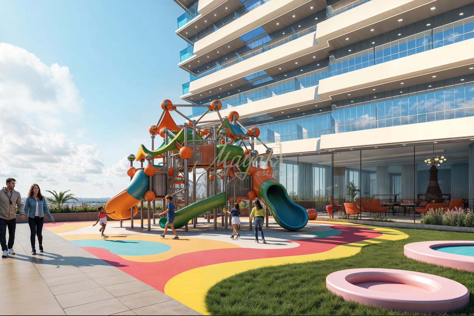 Эксклюзивная квартира с 2 спальнями и собственным бассейном | Полностью меблирована | Silicon Oasis