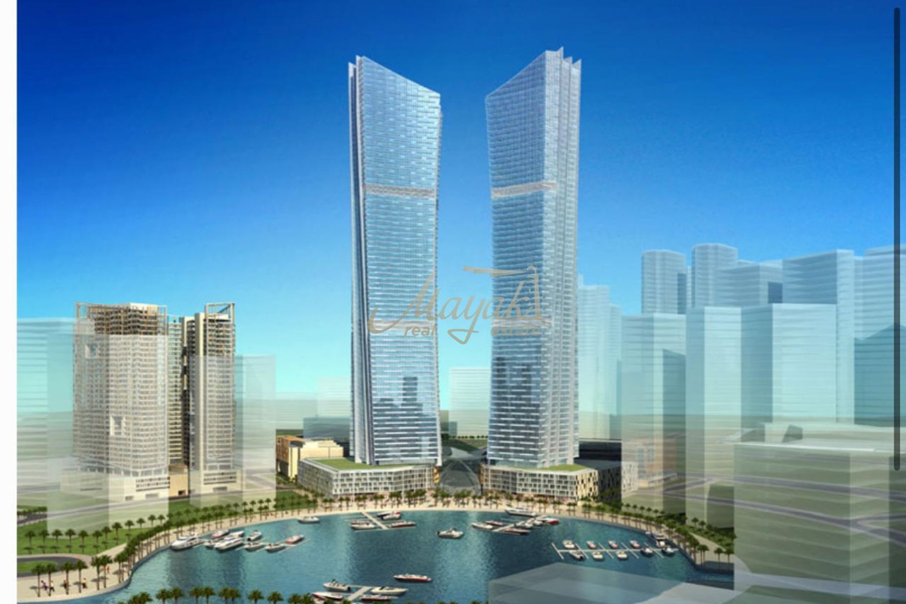 Iconic 2-Tower High-Rise Development – Residential &amp; Office | Reem Island