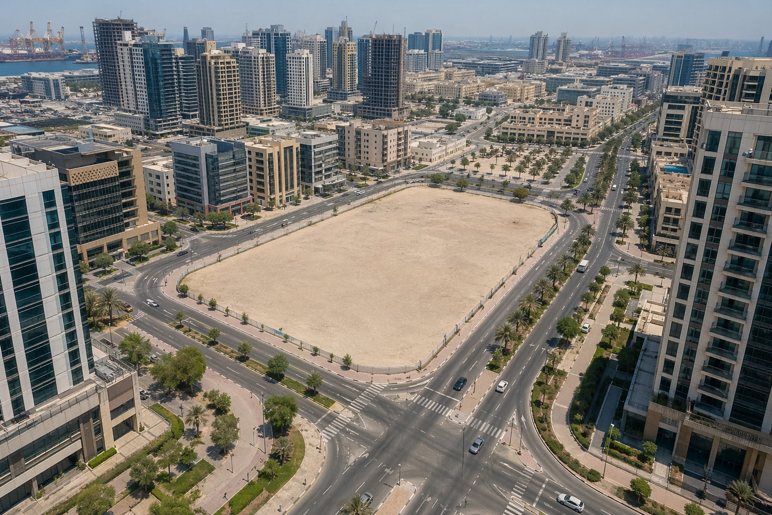 Первоклассный участок под многофункциональную застройку | Центр города Джебель-Али | G+5P+21