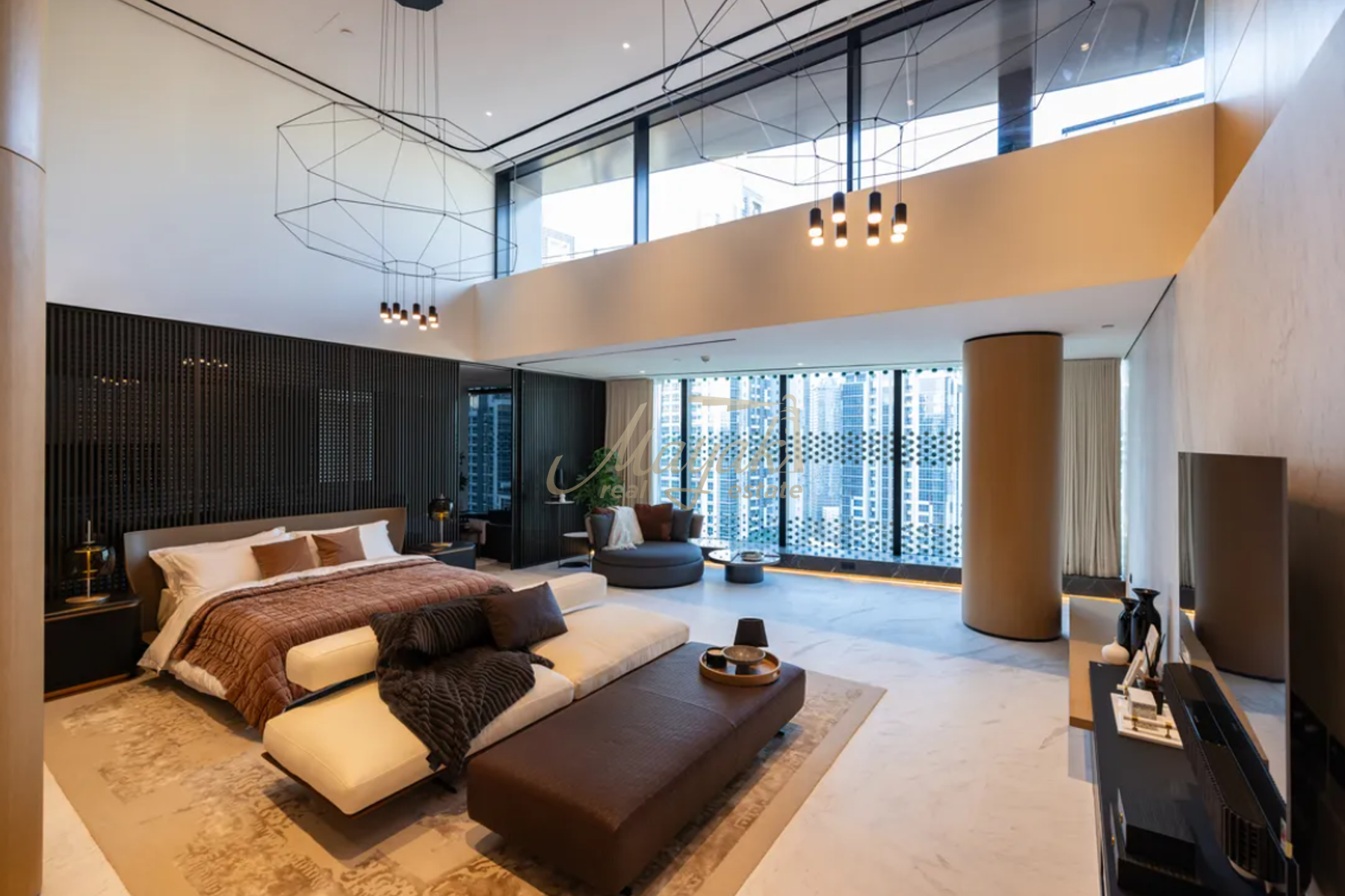 Роскошный полностью меблированный пентхаус в Opus Tower, спроектированный Захой Хадид.