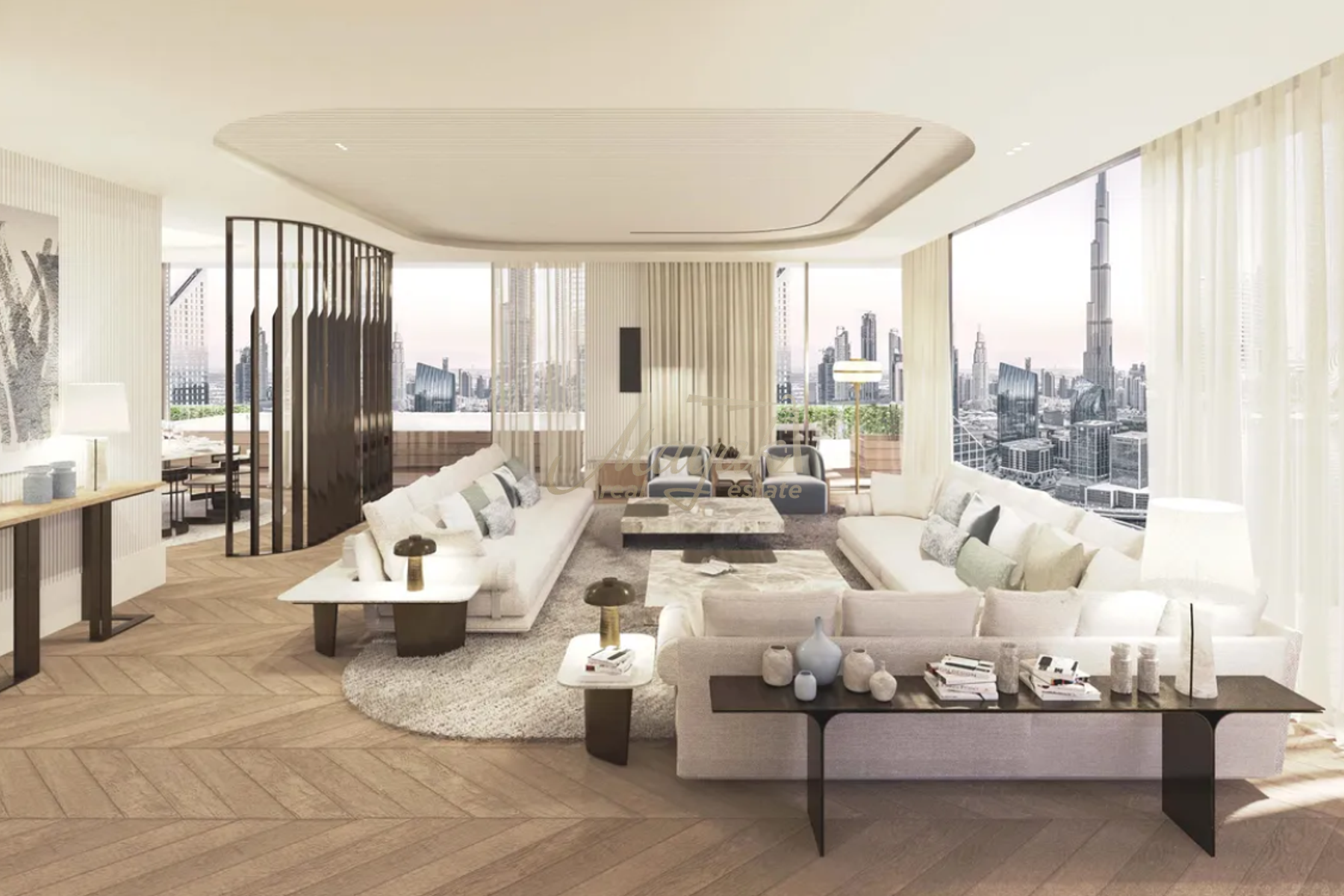 Ультра-роскошный пентхаус на весь этаж с 6 спальнями в отеле Ritzcarlton.