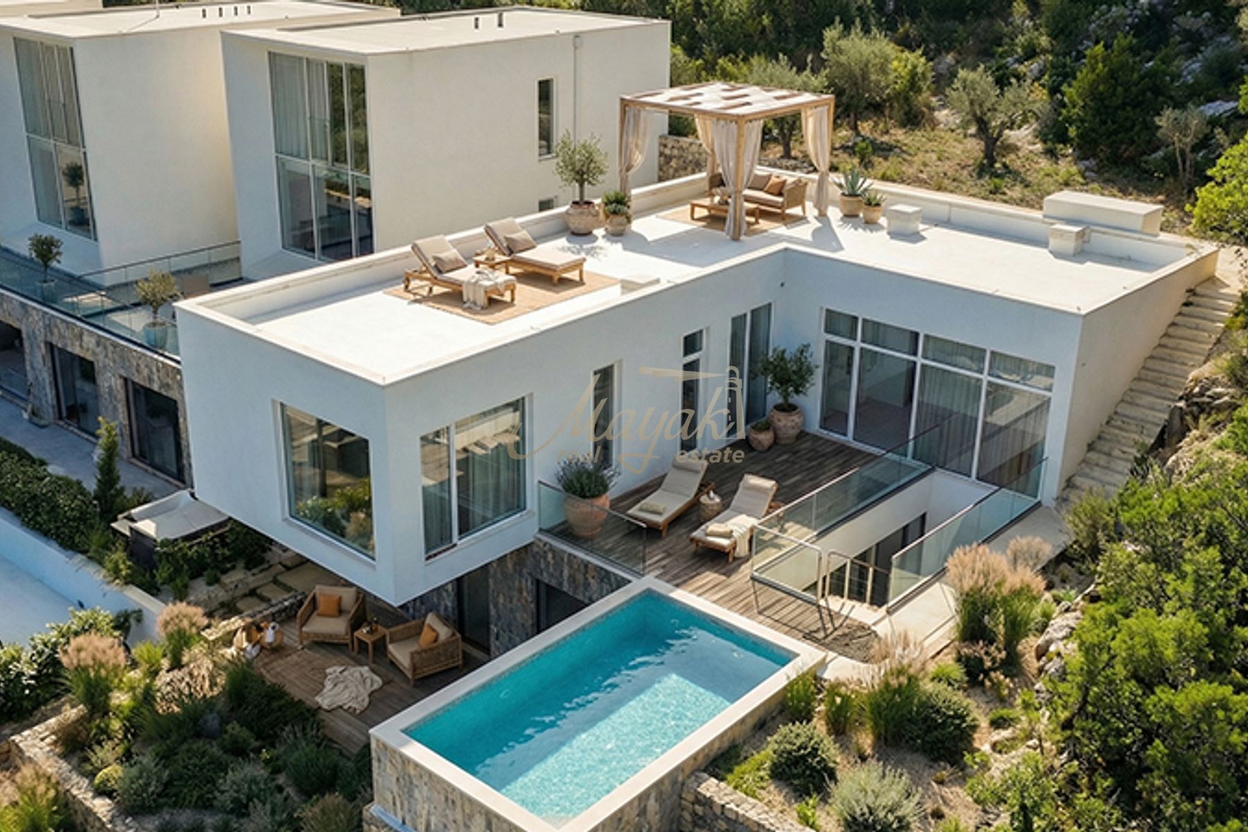 Four-Bedroom Panoramic Sea View Villa in Krasici