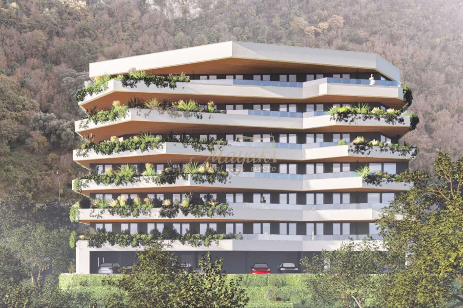 Two-Bedroom Apartment with Sea Views in Rafailovici