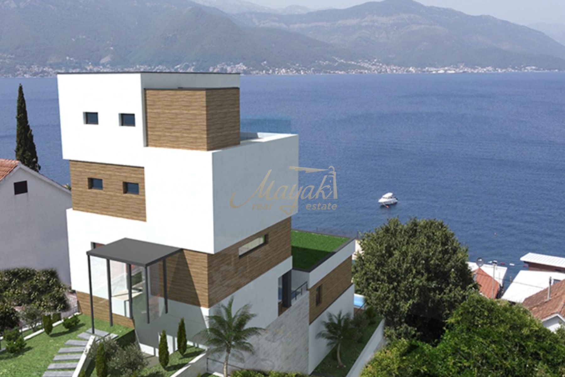Three-Bedroom Sea View Villa in Krasici, Tivat