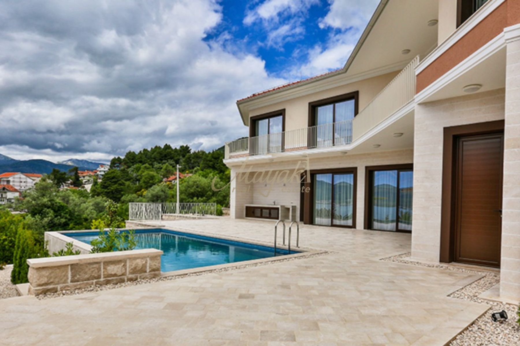 Five-Room Sea-View Villa in Kavač, Tivat