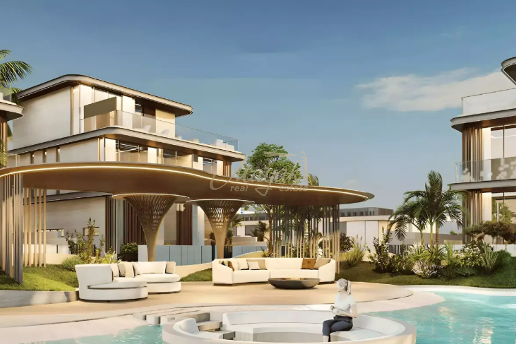 Ограниченная коллекция, вилла Lagoon с 6 спальнями | Район 11 | MBR City